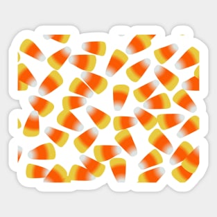 Candy Corn Tile (Blue) Sticker